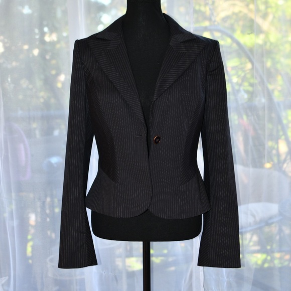 Marciano Size Small Pinstripe Blazer Jacket - Picture 12 of 14